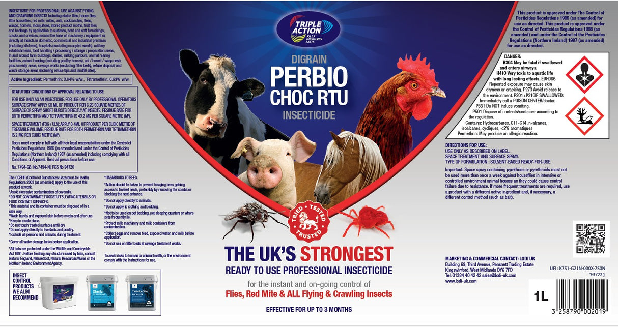 Perbio Choc Ready to use Insecticide Instructions
