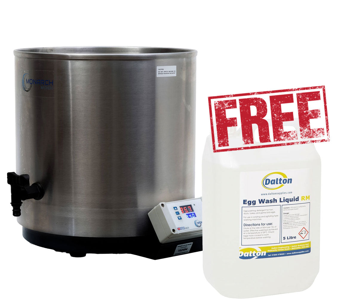 Rotary Egg Washer with FREE Liquid Egg Wash
