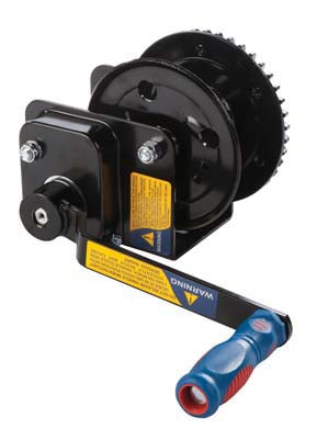 Hand winch with brake
