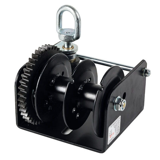 Worm drive winch