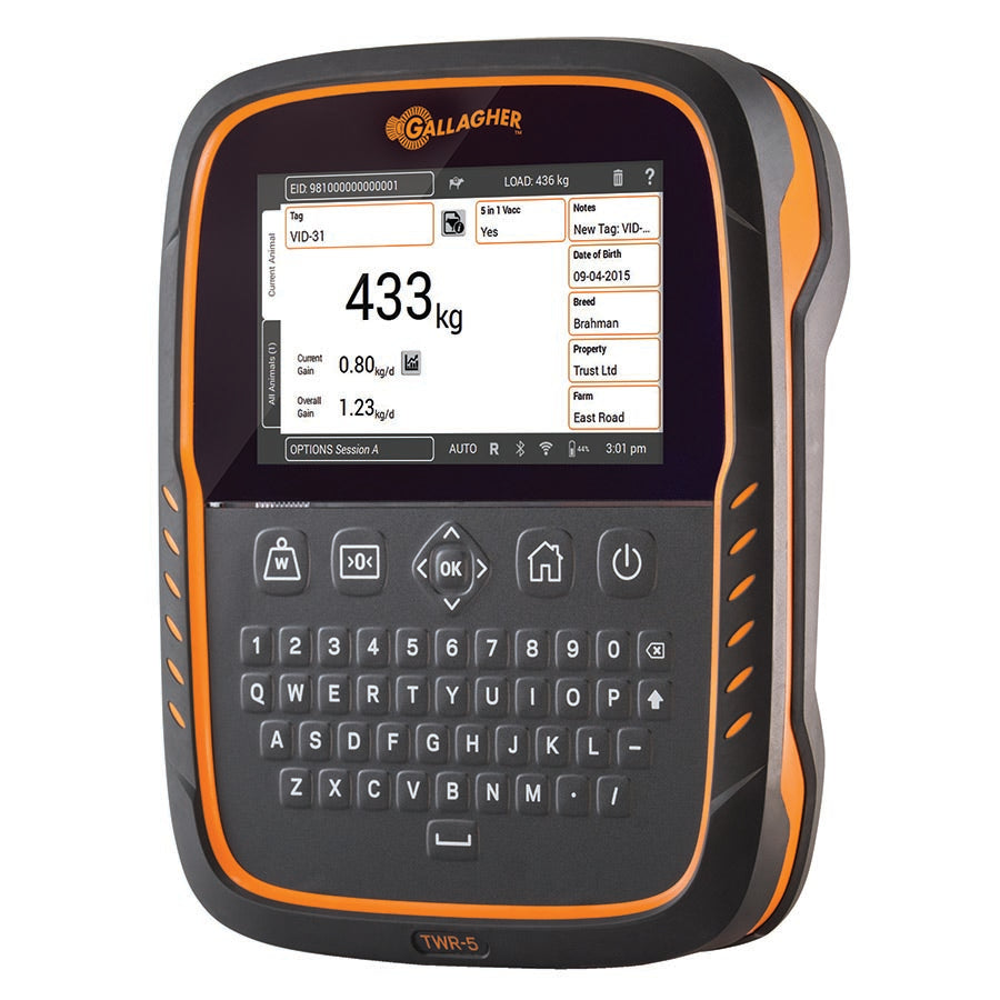 Gallagher TWR-5 Cattle & Sheep Weigh Scale and Data Collector with integrated EID Reader