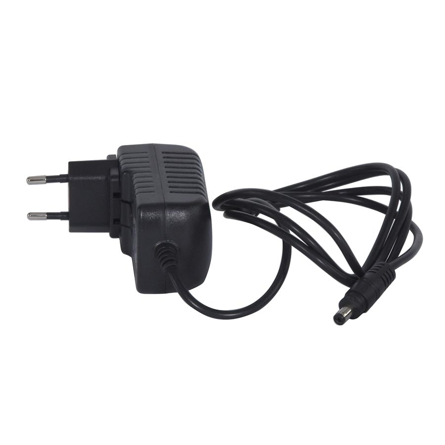 A black power supply unit with a EU plug connected to a cable, designed for Gallagher MB/MBS series energisers.