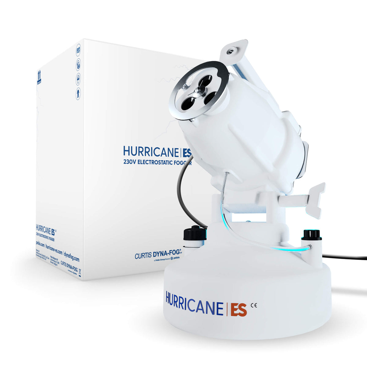 The Hurricane ES from Curtis Dyna-Fog uses electrostatic technology to give each droplet a small positive electrostatic charge