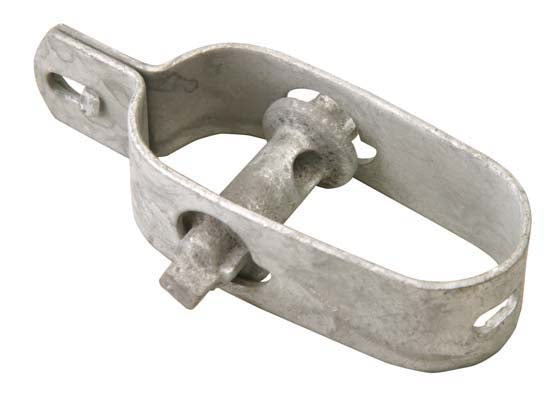 A steel wire tensioner used for tightening wire on electric fences.