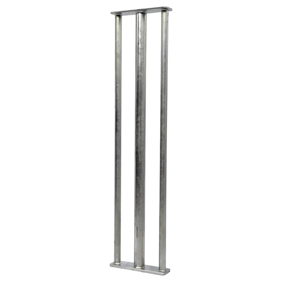A silver-colored Gallagher Line Post Rammer designed for hammering in fence posts.