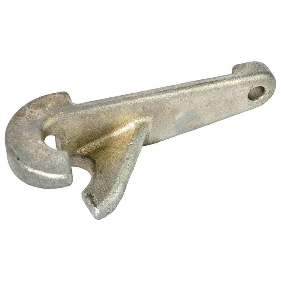 A tool designed for use with a universal post lifter to pull out the Gallagher Line Post.