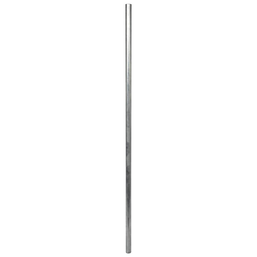 A silver-colored metal sleeve for a line post rammer, which is a component of electric fencing systems.