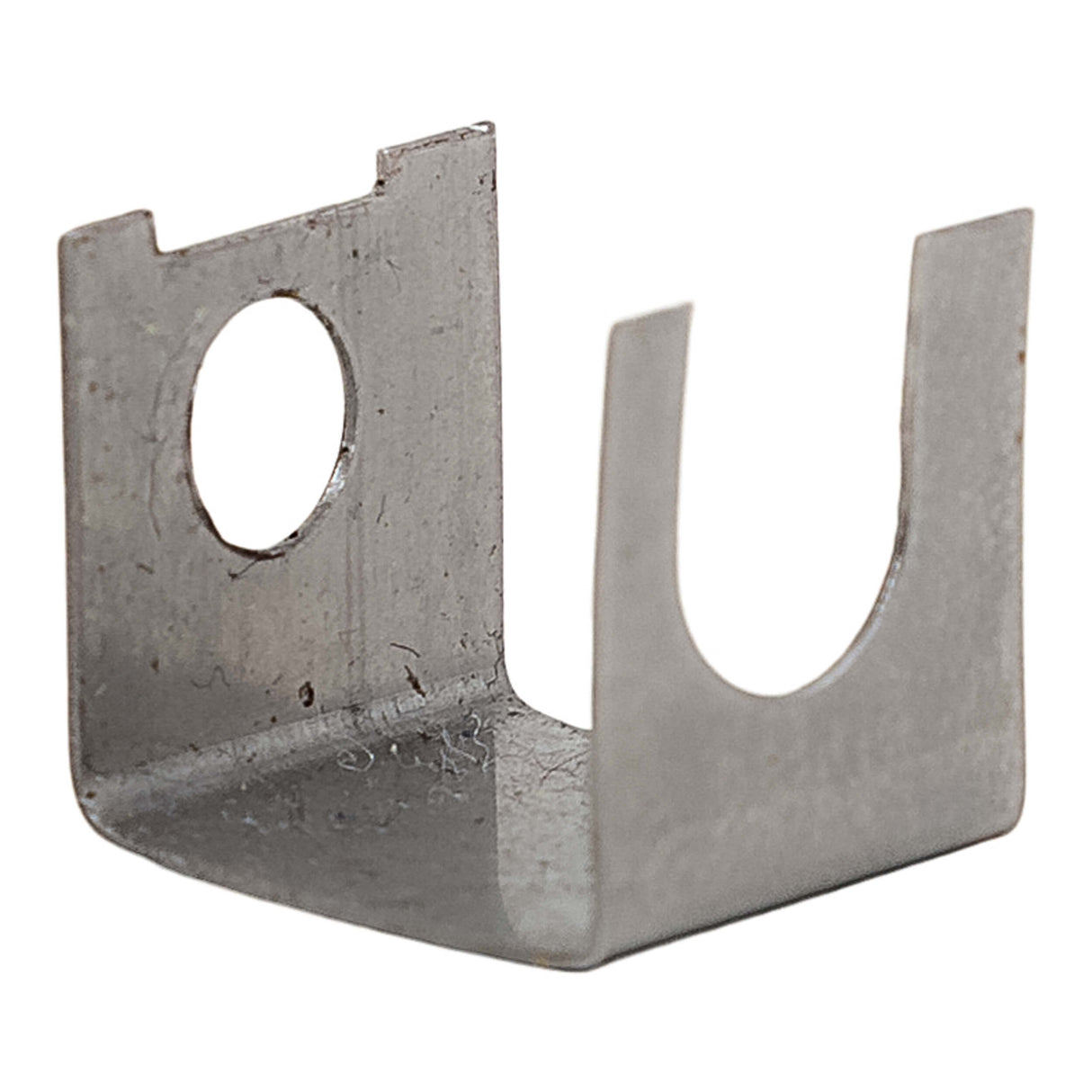 A metal clip designed for securing a thermocouple to a Gasolec S heater.