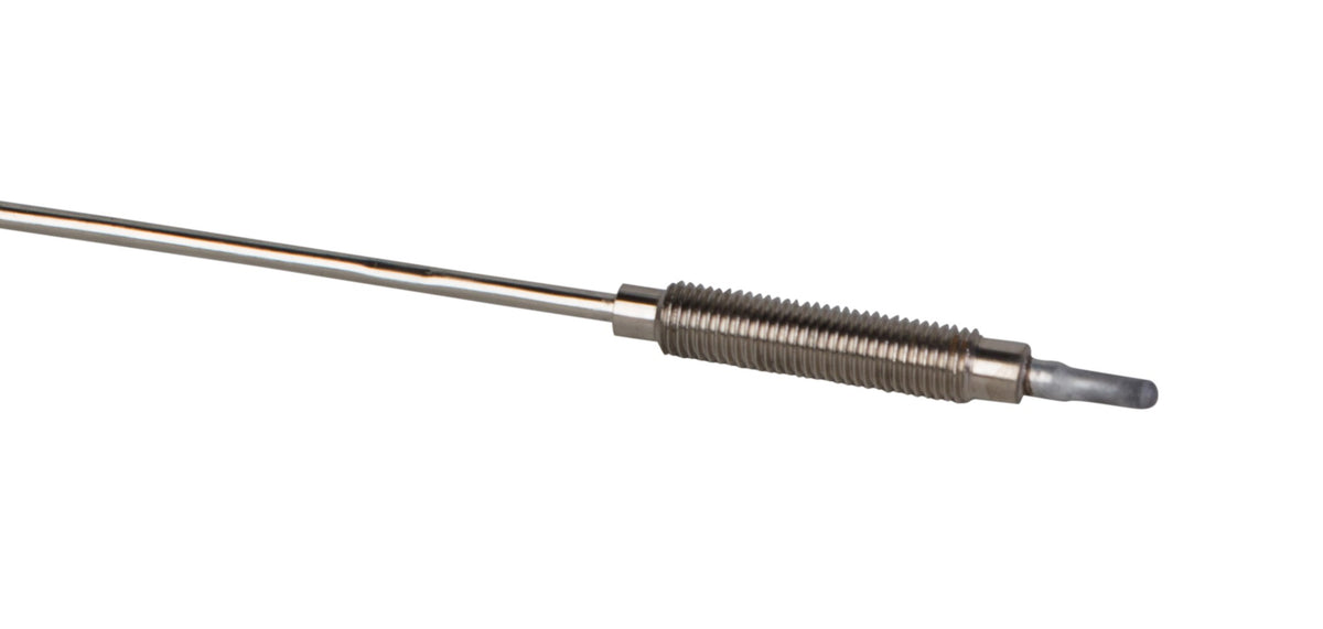 Thermocouple sensor for a Gasolec heater, showing a metal probe with a spring near the end, against a white background.