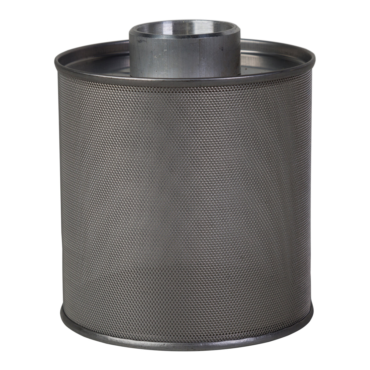 A cylindrical stainless steel filter for Gasolec M & S series heaters.