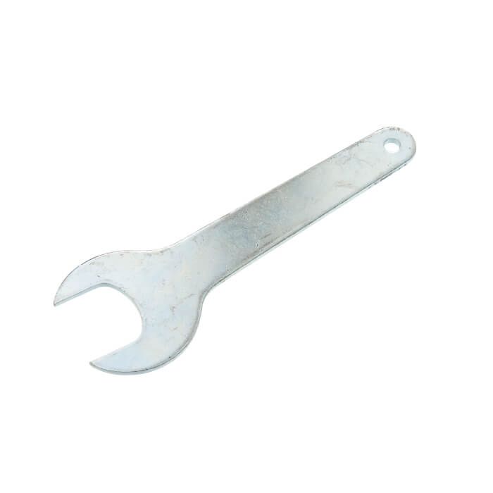 A silver-colored POL spanner, typically used in poultry equipment, displayed against a white background.