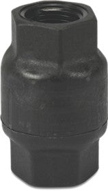 Non return valve ¾" FBSP Black Plastic Body for flushing systems