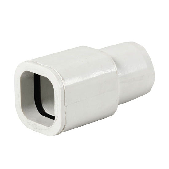 Connector PRV to 22mm Square pipe - O ring type (White)