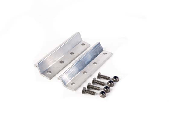 Two aluminium square pipe joiners with four nuts and four bolts for Dalton Aluminium