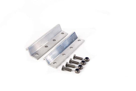 Two aluminium square pipe joiners with four nuts and four bolts for Dalton Aluminium