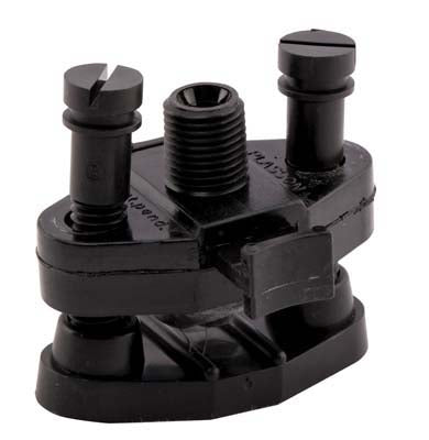 Saddle connector with shut off