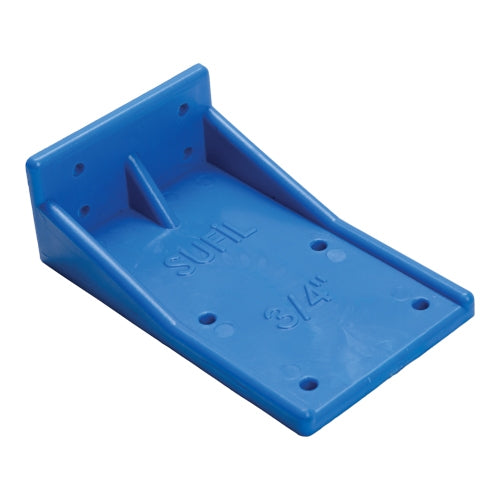 A blue plastic filter mounting bracket with multiple holes for screws and the brand name 'SULIL' embossed on it.