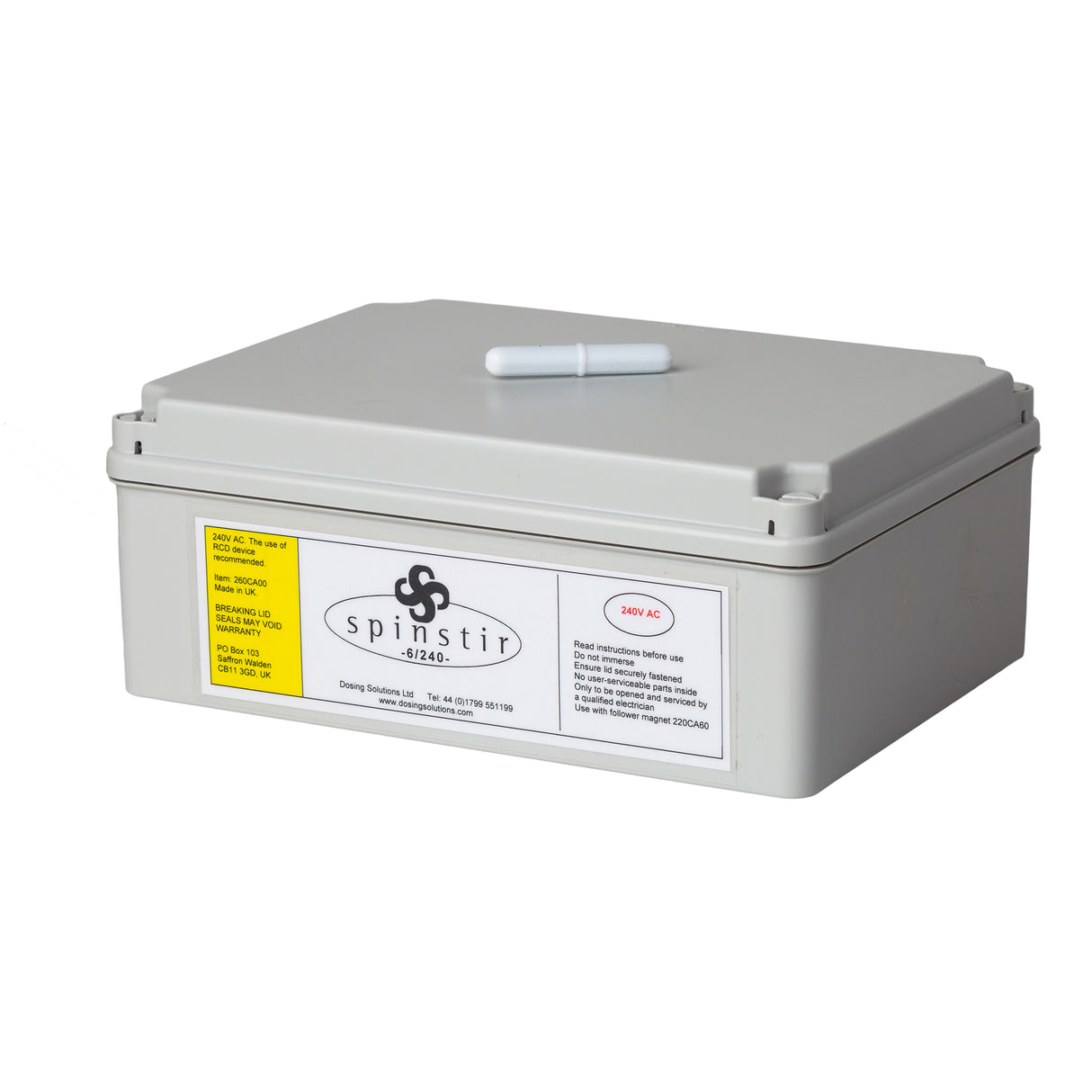 THE SPINSTIR™ stock solution stirrer by Dosing Solutions is a highly efficient and easy-to-use stirrer for use with all types of product held in a stock solution