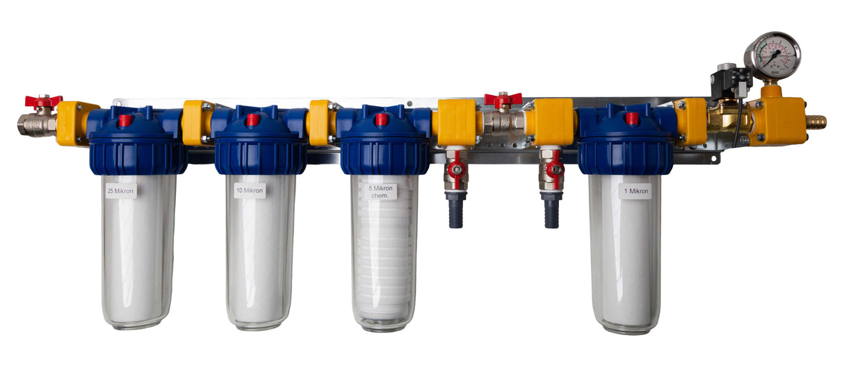 Central Filter Unit with Manometer for Lubing Top-Climate Misting System