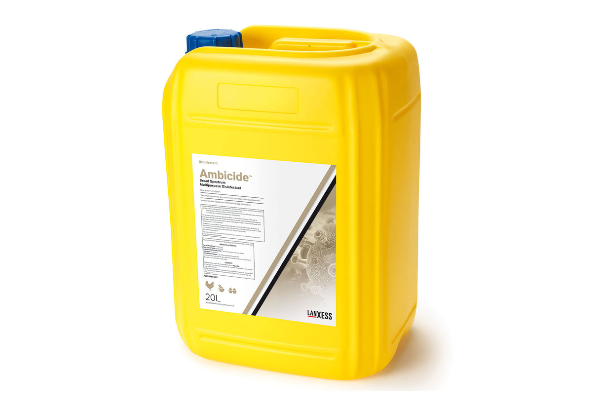Ambicide is a Non-staining and non-tainting hatchery disinfection