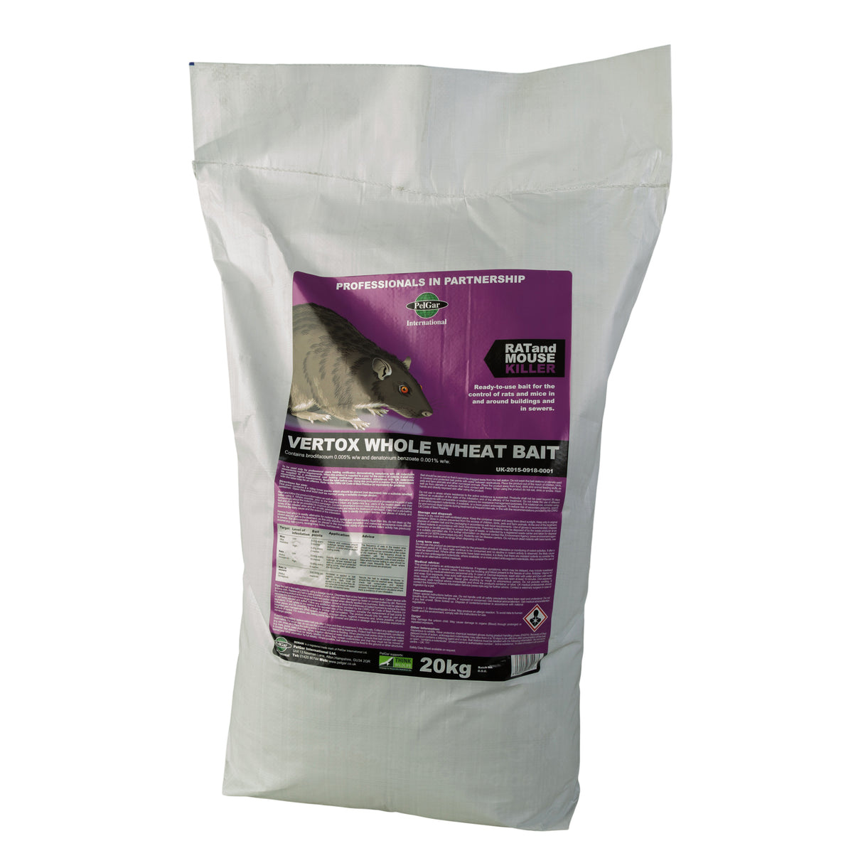 Vertox Whole Wheat Bait 20kg Sack - No Longer Stocked see R402000