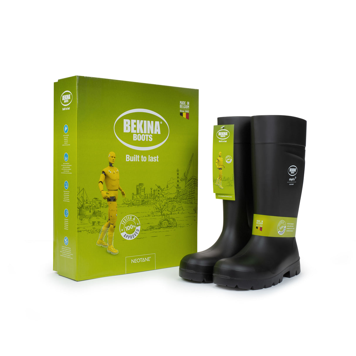Bekina Steplite EasyGrip Wellington - Full S5 Safety - Black - Sizes 5-13