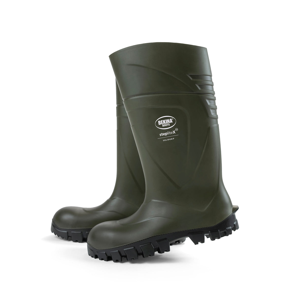 Bekina Steplite SolidGrip Wellington - Full S5 Safety - Green - Sizes 5-13