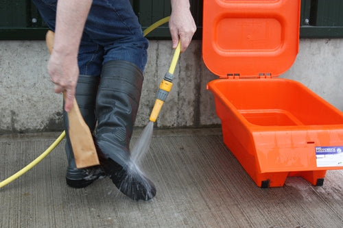 FootCHECK Disinfectant Foot Bath | Foot Dip with Lid