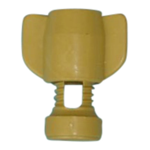 Clamp Slotted 2 Part Set for Cable or Rod for control of air inlets in poultry houses.
