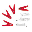 Gallagher Set of red alligator clips with white leads