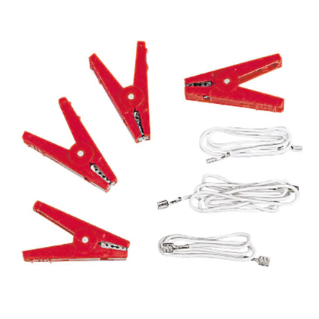Gallagher Set of red alligator clips with white leads