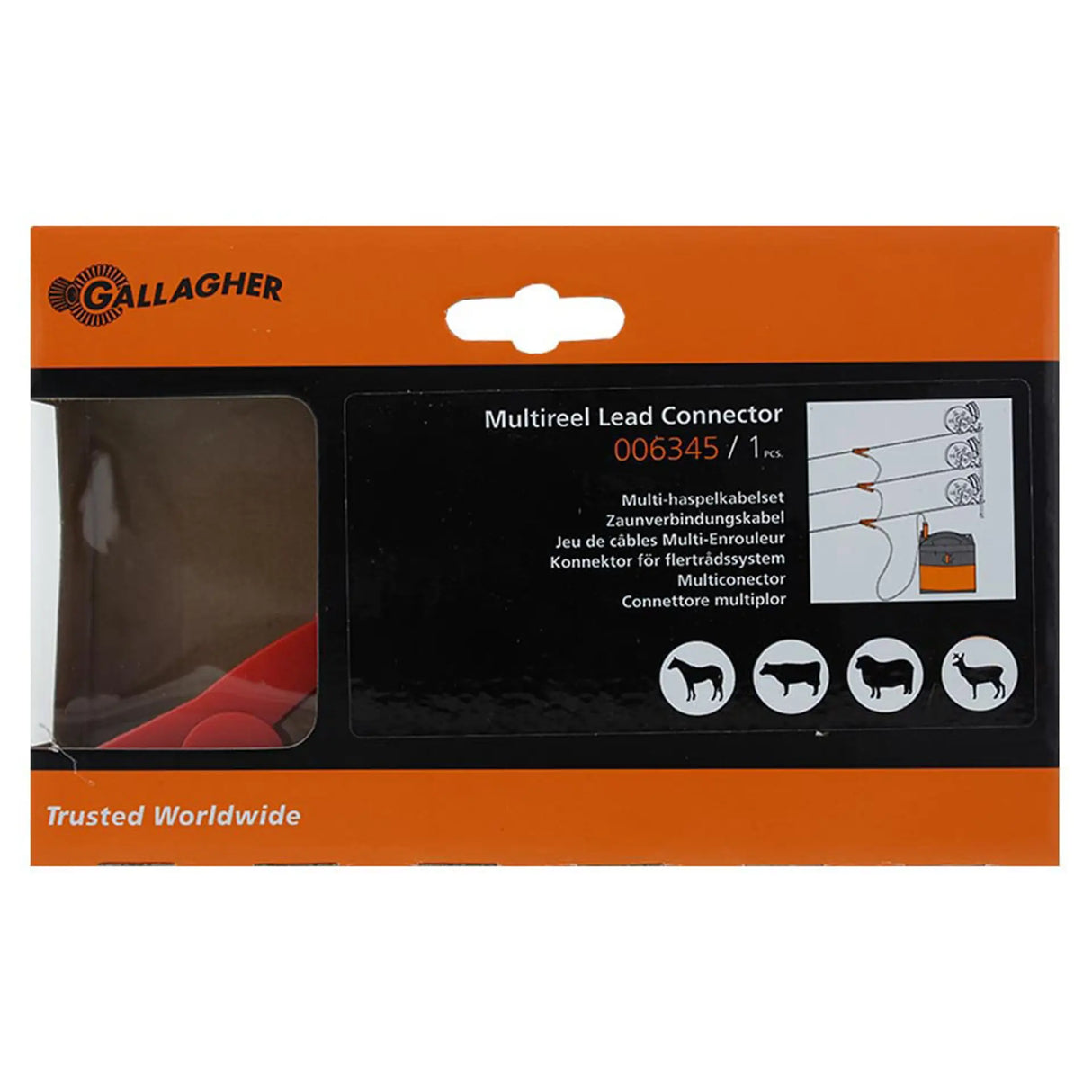 Gallagher multireel lead connector packaging 006345