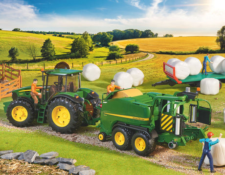 John Deere C441R Wrapping Round Baler - Farm Toy