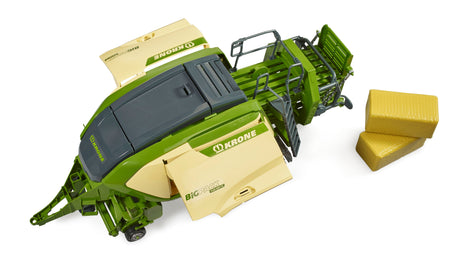 Krone BiG Pack 1290HDP VC with 2 block bales - Farm Toy