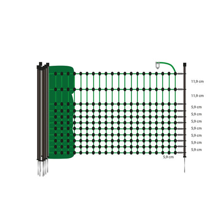 Gallagher Electric Fence Rabbit / Hobby Net with Single Pin Posts | 65cm High x 50m Long