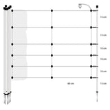 Gallagher Electric Fence Wild Boar Netting with Single Pin Posts | 75cm High x 50m Long