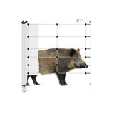 Gallagher Electric Fence Wild Boar Netting with Single Pin Posts | 75cm High x 50m Long