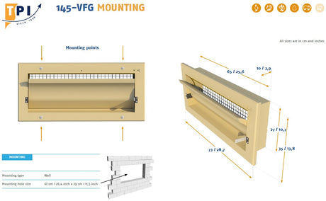 TPI 145 VFG Air inlet