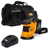 JCB 18V Orbital Sander 4.0ah Lithium-Ion Battery and charger in 20" kit bag | 21-18OS-4X-BG