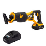 JCB 18V RECIPROCATING SAW WITH 2.0AH LITHIUM-ION BATTERY AND 2.4A CHARGER | 21-18RS-2X