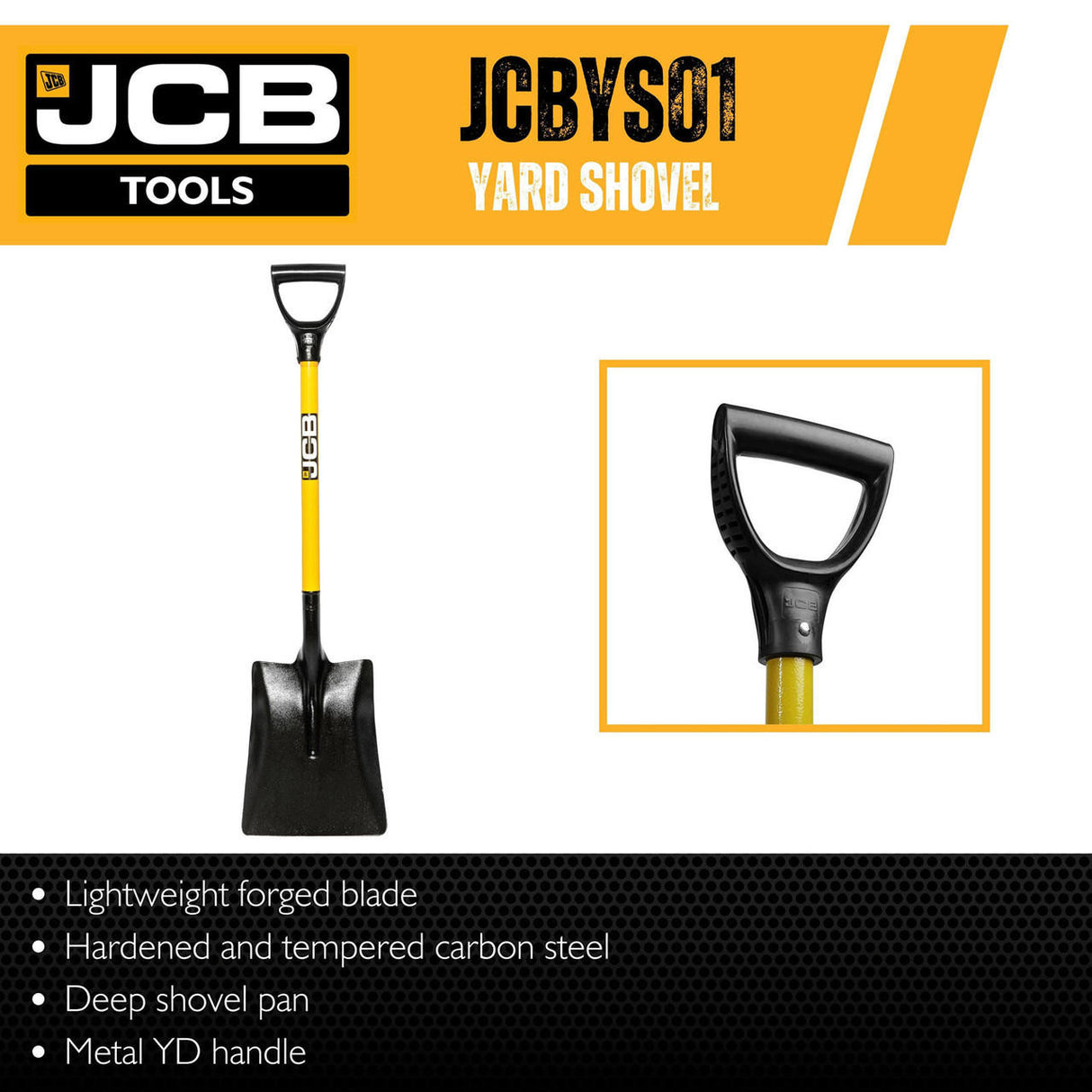 JCB Professional 200mm Spring Steel Floor Scraper, Heavy-Duty Steel