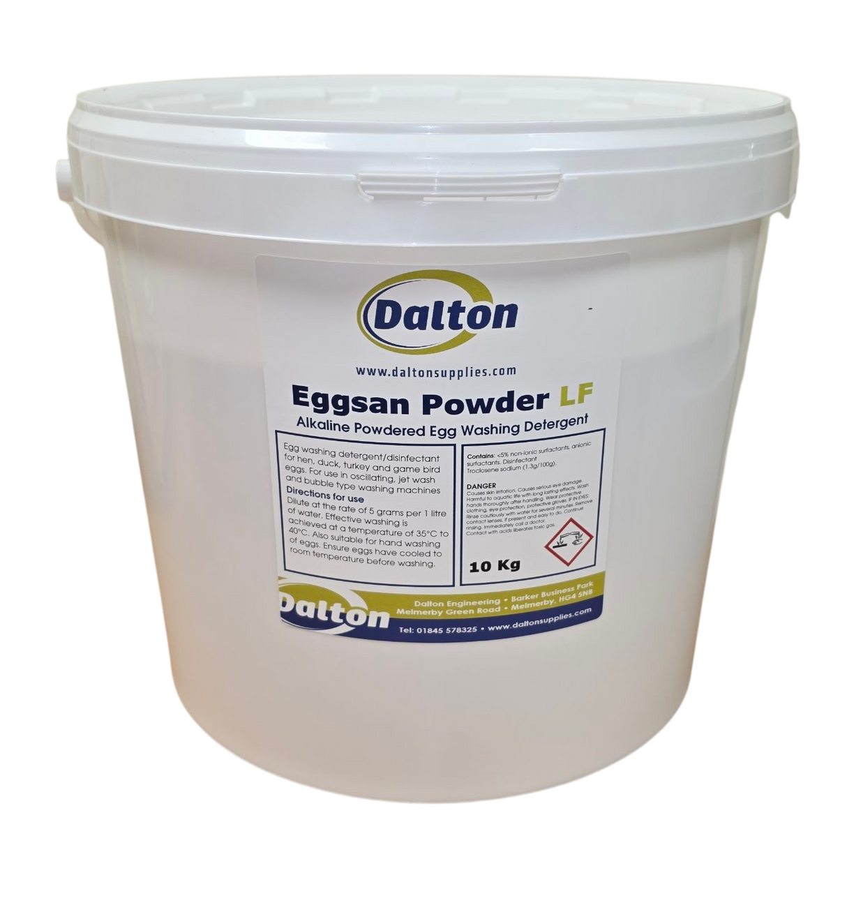10kg Bucket of Dalton Eggsan Low Foam Egg Wash Powder
