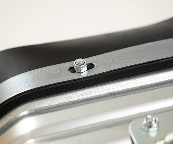 600mm Heavy Duty Galvanised Squeegee - Angled sides - Supplied with Handle