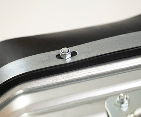 600mm Heavy Duty Galvanised Squeegee - Angled sides - Supplied with Handle