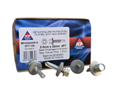Self Drill Screws 5.5x22 for 3mm to 6mm Thick Steel Complete with washer - Box of 100
