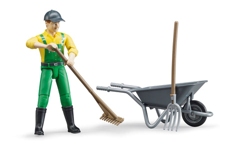 Figure set farmer with accessories - Farm Toy