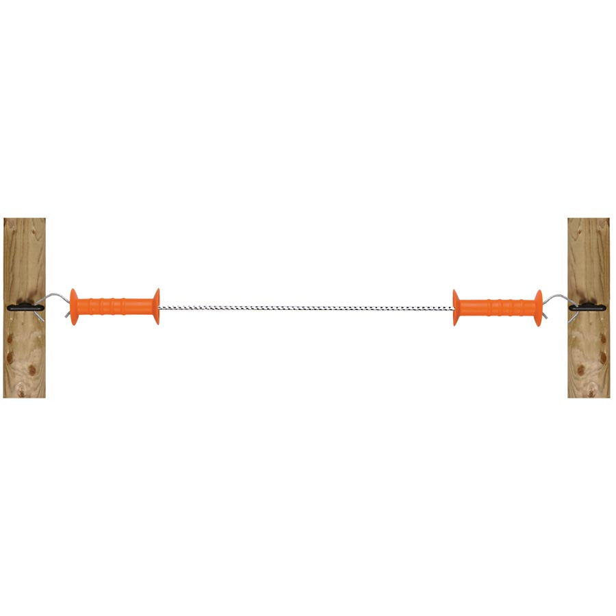 Gallagher Electric Fence Double handled white elastic rope gate set ...
