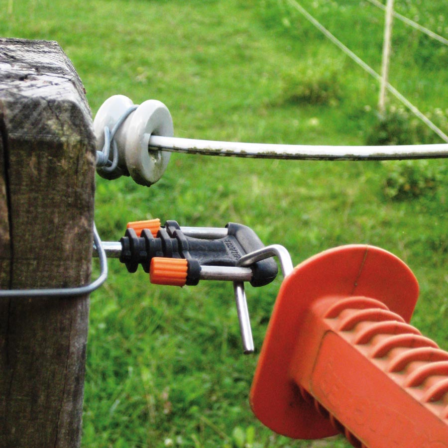 Gallagher Electric Fence Double handled white elastic rope gate set ...