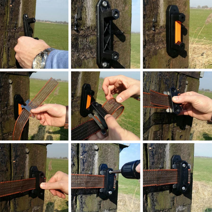 Gallagher TurboLine corner insulator for horses | Pack of 30