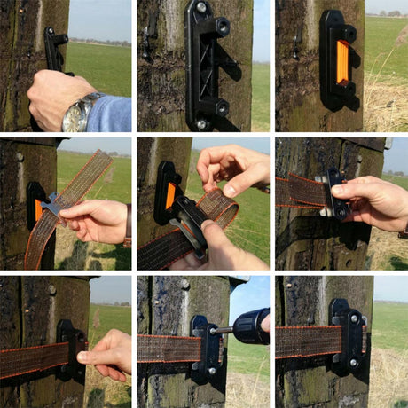 Gallagher Electric Fence TurboLine corner insulator for horses | Pack of 30
